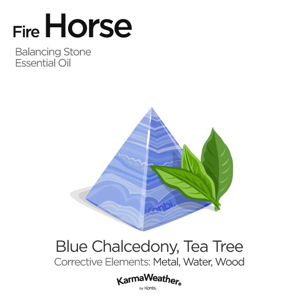 Year of the Fire Horse's balancing stone and essential oil