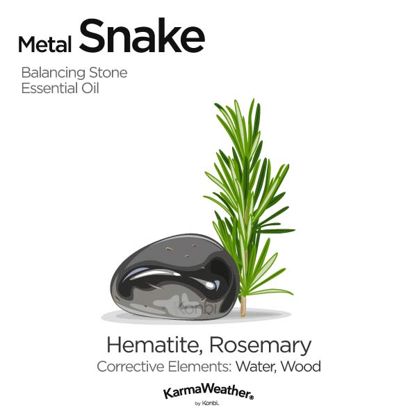 Year of the Metal Snake's balancing stone and essential oil