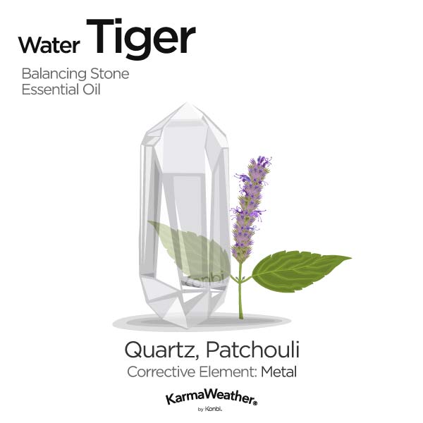 Year of the Water Tiger's balancing stone and essential oil