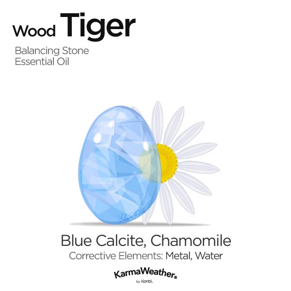 Year of the Wood Tiger's balancing stone and essential oil