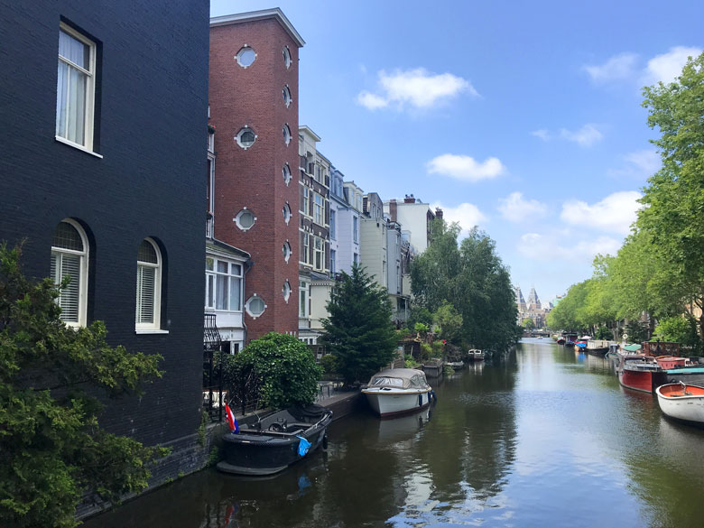 Canais de Amesterdão, por Konbi