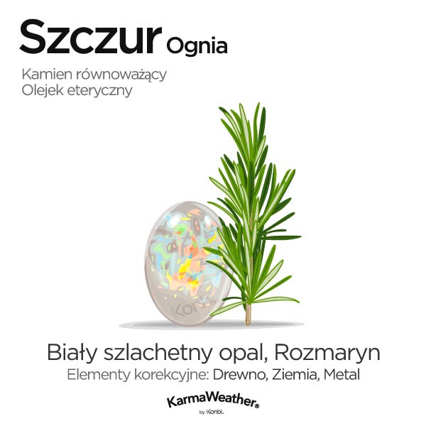 Szczur Ognia: kamień równoważący i olejek eteryczny