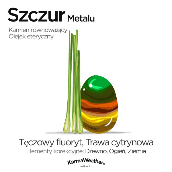 Szczur Metalu: kamień równoważący i olejek eteryczny