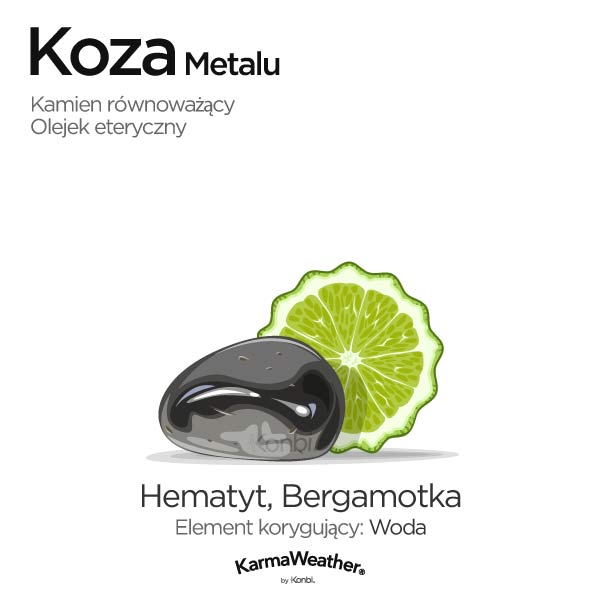 Koza Metalu: kamień równoważący i olejek eteryczny