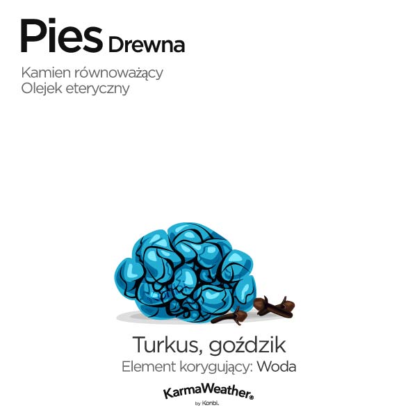 Pies Drewna: kamień równoważący i olejek eteryczny