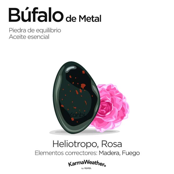 Búfalo de Metal: piedra de equilibrio y aceite esencial