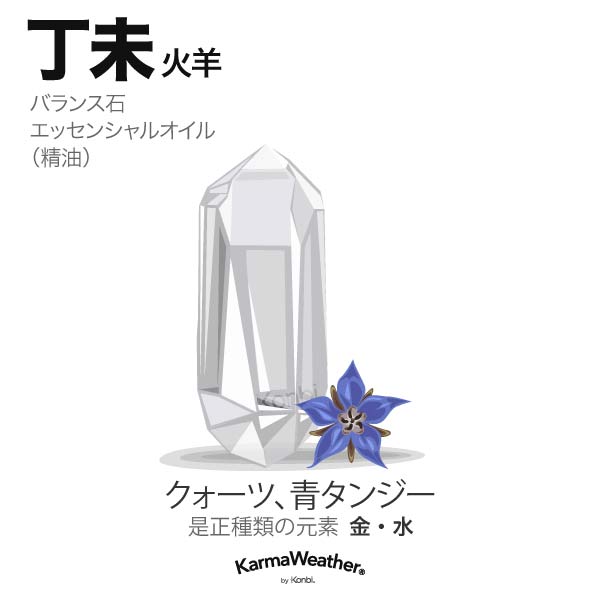 火羊(丁未):バランス石、エッセンシャルオイル