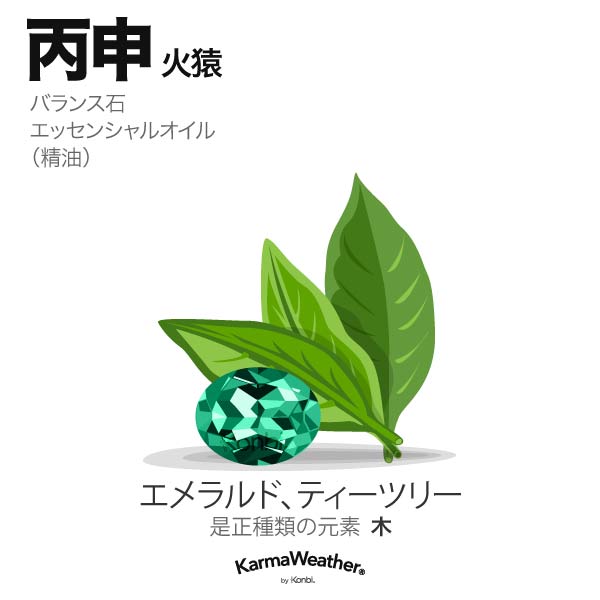 火猿(丙申):バランス石、エッセンシャルオイル
