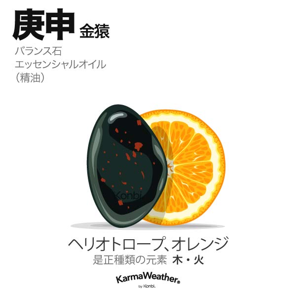 金猿(庚申):バランス石、エッセンシャルオイル