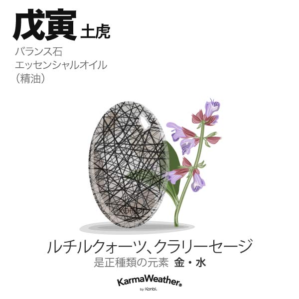 土虎(戊寅):バランス石、エッセンシャルオイル