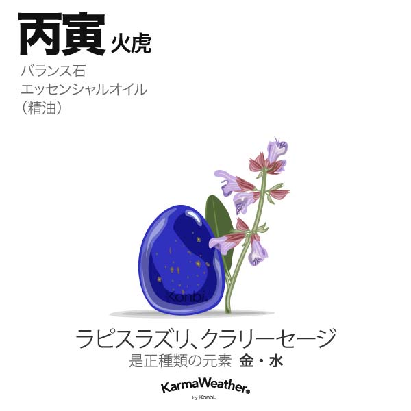 火虎(丙寅):バランス石、エッセンシャルオイル