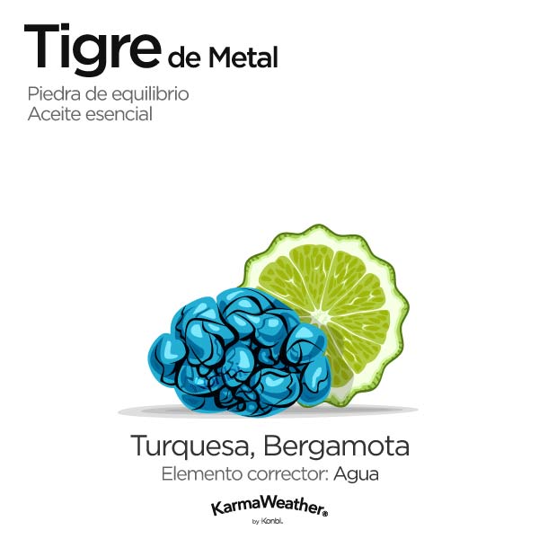 Tigre de Metal: piedra de equilibrio y aceite esencial