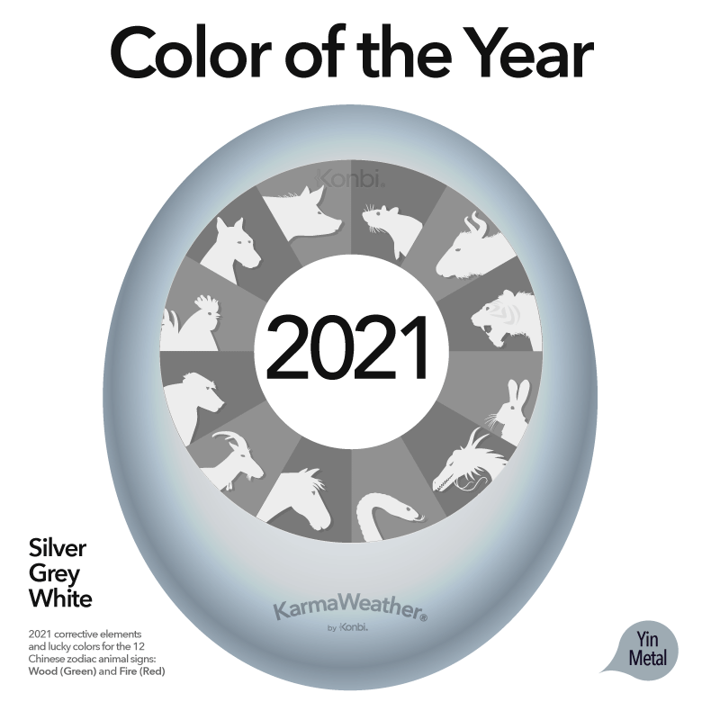 What is the good luck color for 2021?