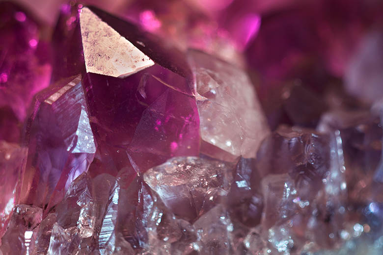 Macro photo of a cluster of amethyst, by MattysFlicks
