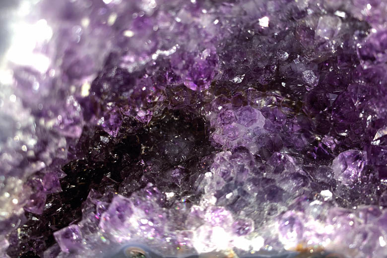 Photo of inside an amethyst geode, by KarmaWeather