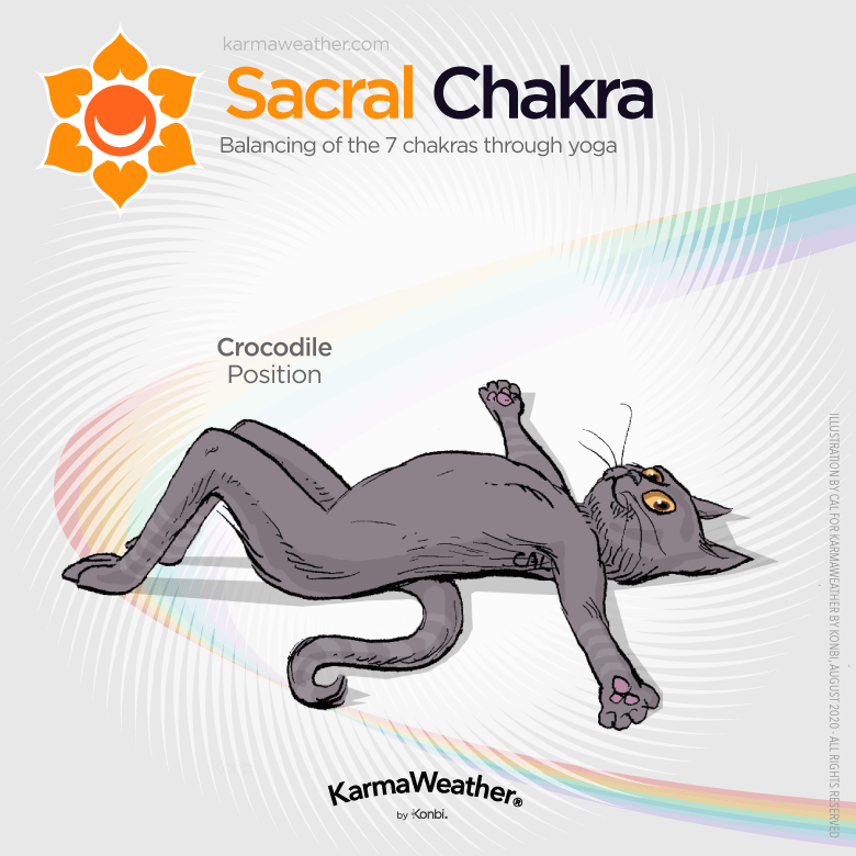 Sacral chakra balancing with yoga