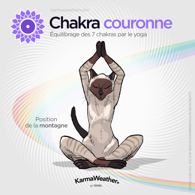 Équilibrage du chakra couronne par le yoga