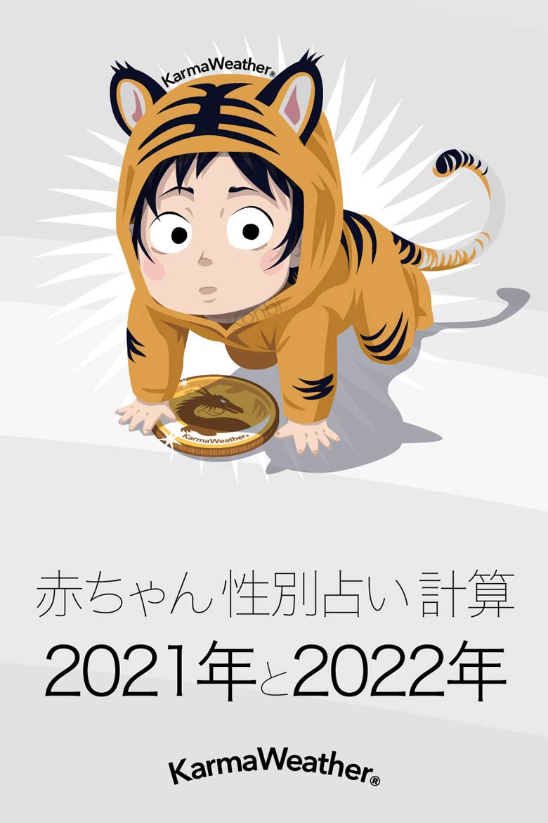 2022年、2021年の赤ちゃん性別判断計算
