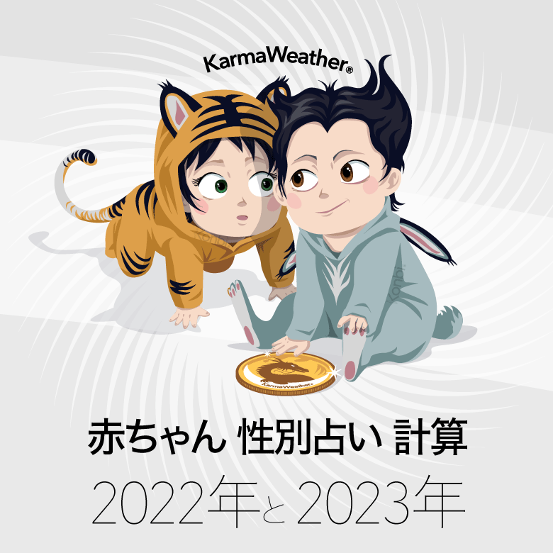 22年 23年 赤ちゃん 性別占い カレンダー