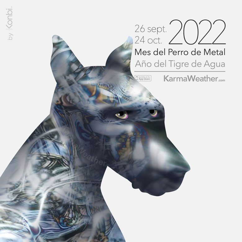 Ilustración de KarmaWeather para el Mes del Perro de Metal de 2022