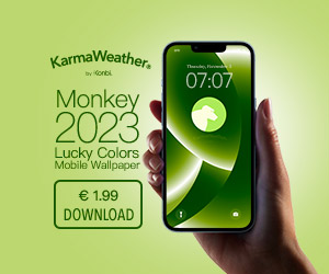 Monkey Lucky Colors 2023: Download Mobile Wallpaper