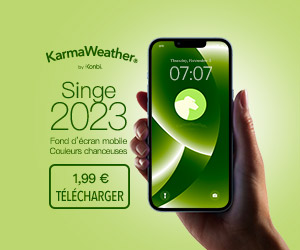 Couleurs tendance 2023 du Singe: téléchargez l'écran d'accueil mobile