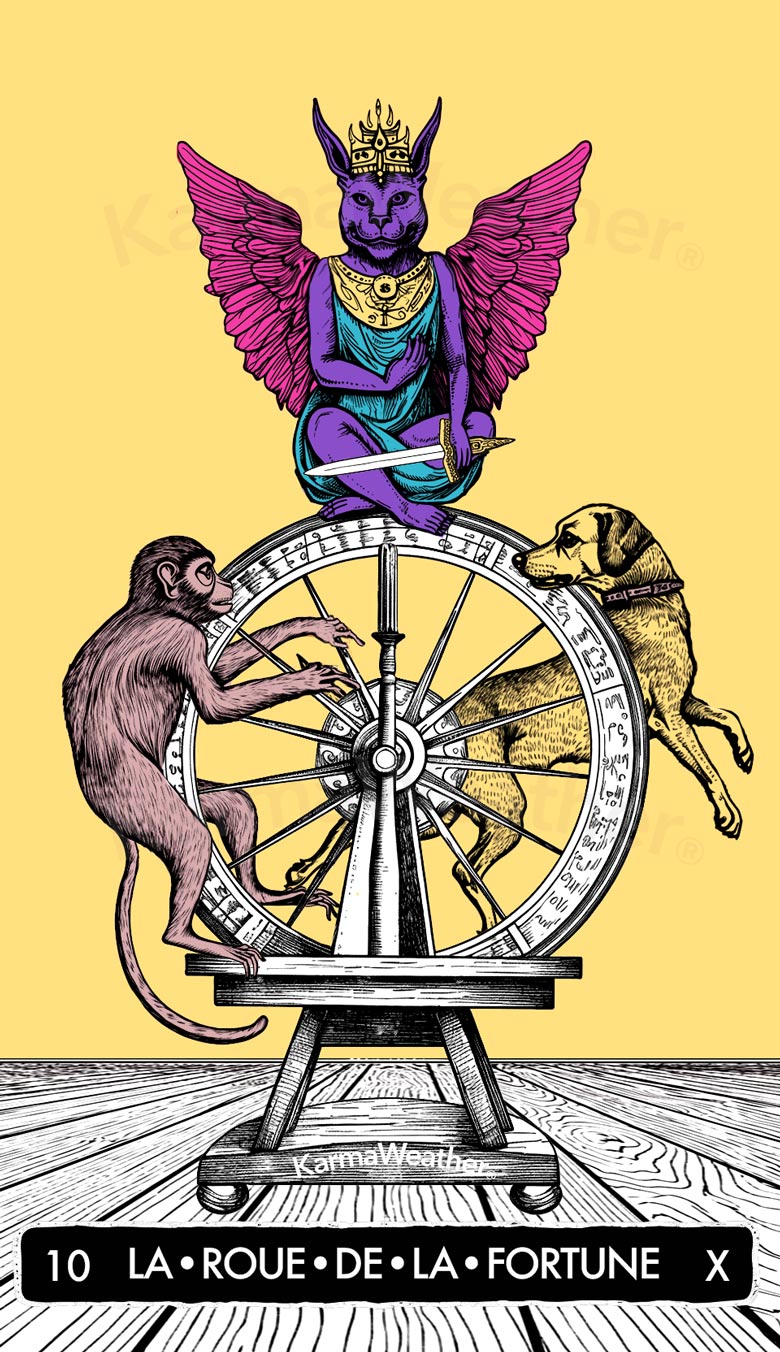 Tarot de KarmaWeather - Roue de la Fortune