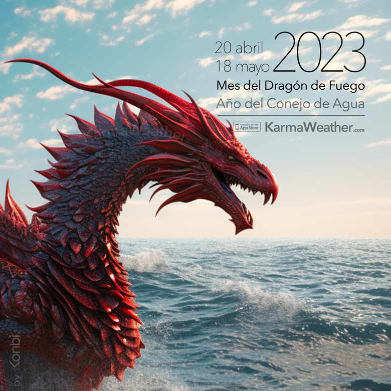 Ilustración del Mes del Dragón de 2023 por KarmaWeather