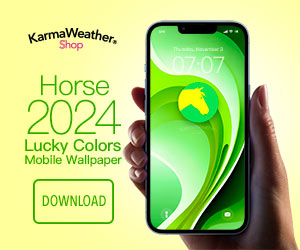 Horse Lucky Colors 2024: Mobile Wallpaper