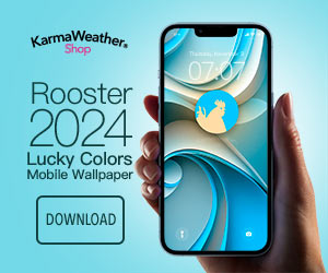 Rooster Lucky Colors 2024: Download Mobile Wallpaper