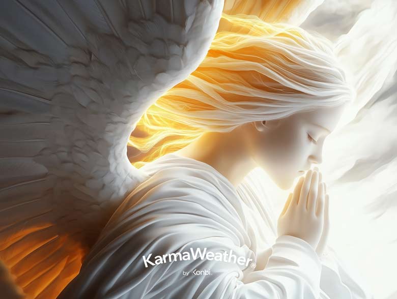 Anjo da Guarda em oração