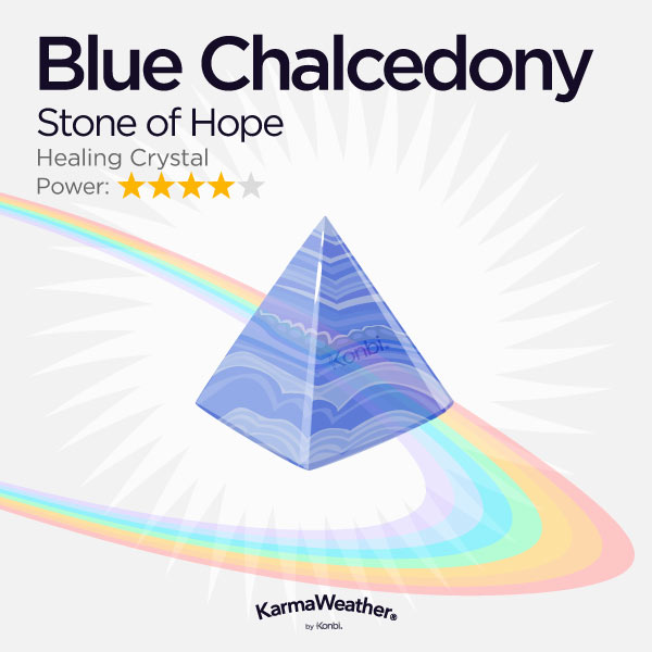 Blue chalcedony