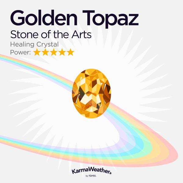 Golden topaz
