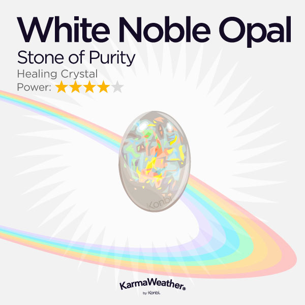 White noble opal