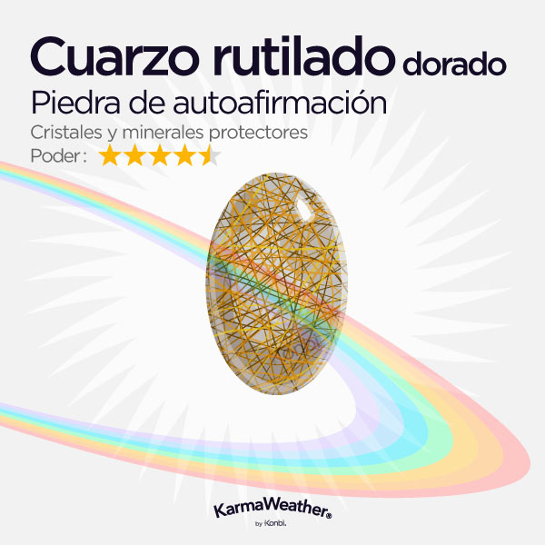 Cuarzo dorado rutilado