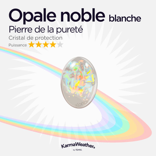 Opale noble blanche