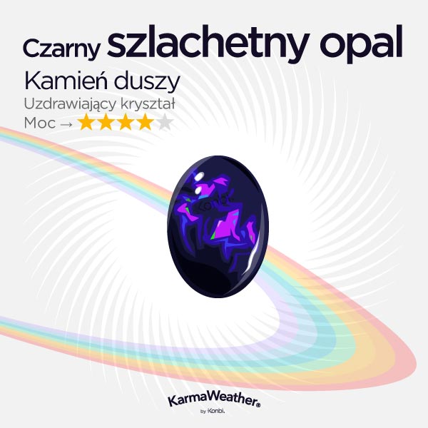 Czarny szlachetny opal