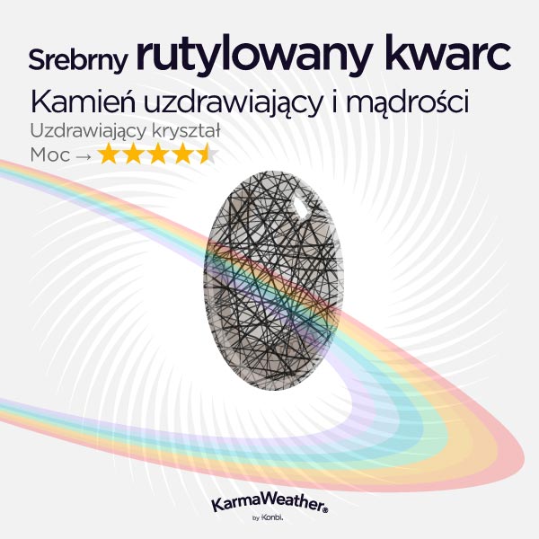 Srebrny rutilowany kwarc