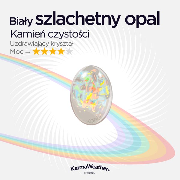 Biały szlachetny opal